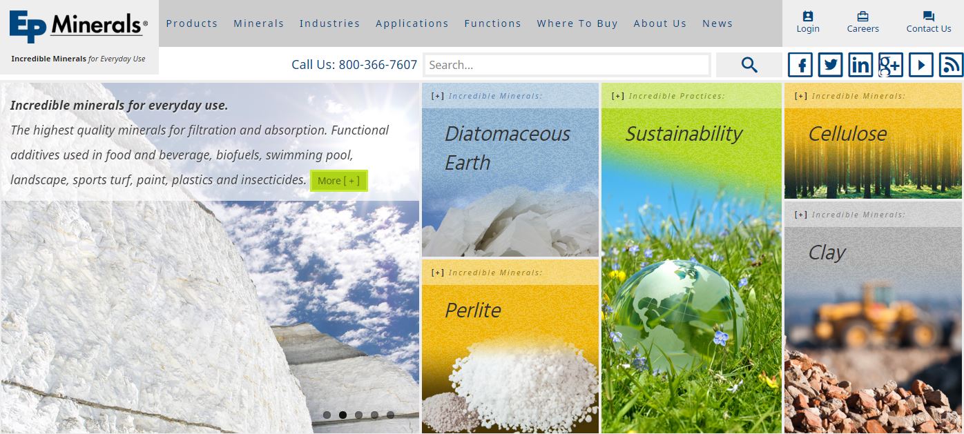 EP Minerals Launches Dynamic New site